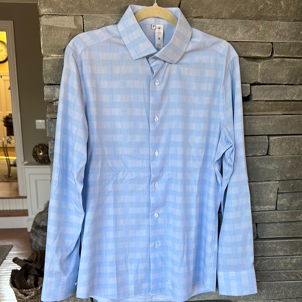 Men's Blue Checkered Shirt